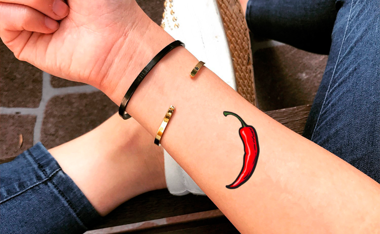 tatuagem de pimenta sensual