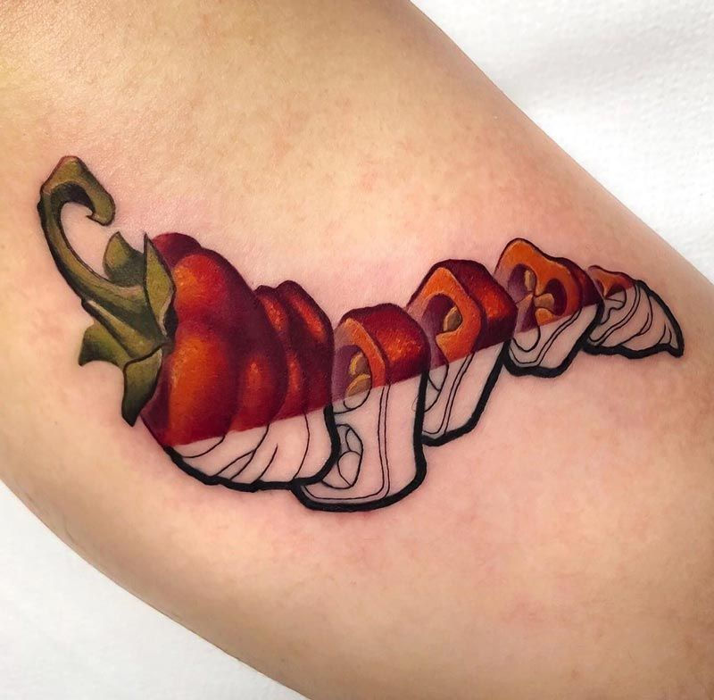 tatuagem pimenta old school