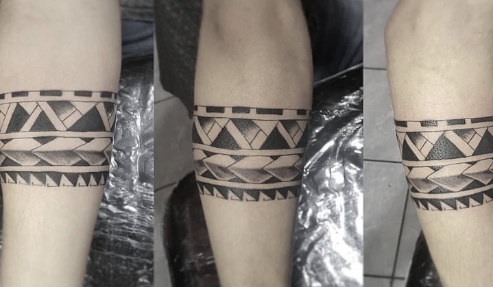 tatuagem faixa braço feminina
