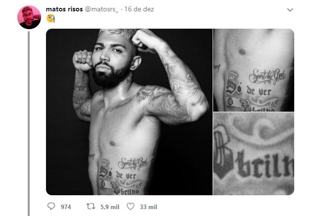 gabigol tatuagens corpo