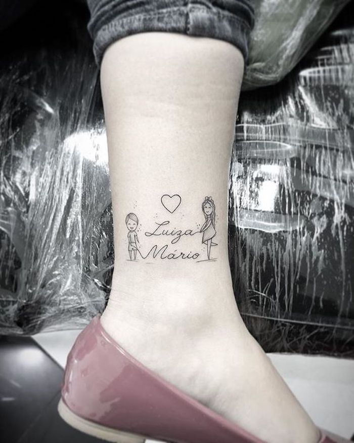 tatuagem nome filho costela