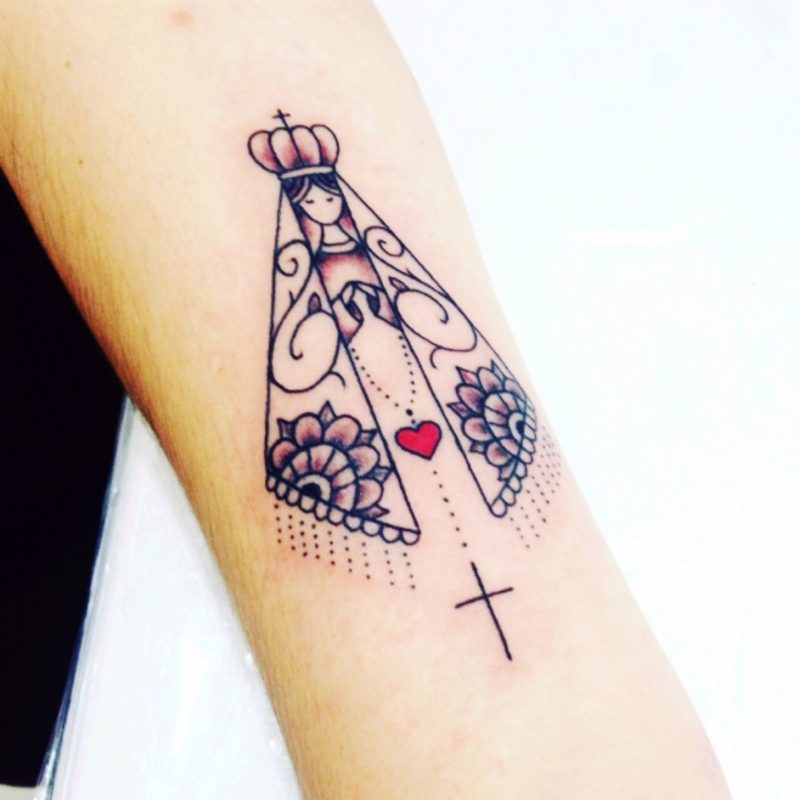 ideias tatuagem Nossa Senhora Aparecida