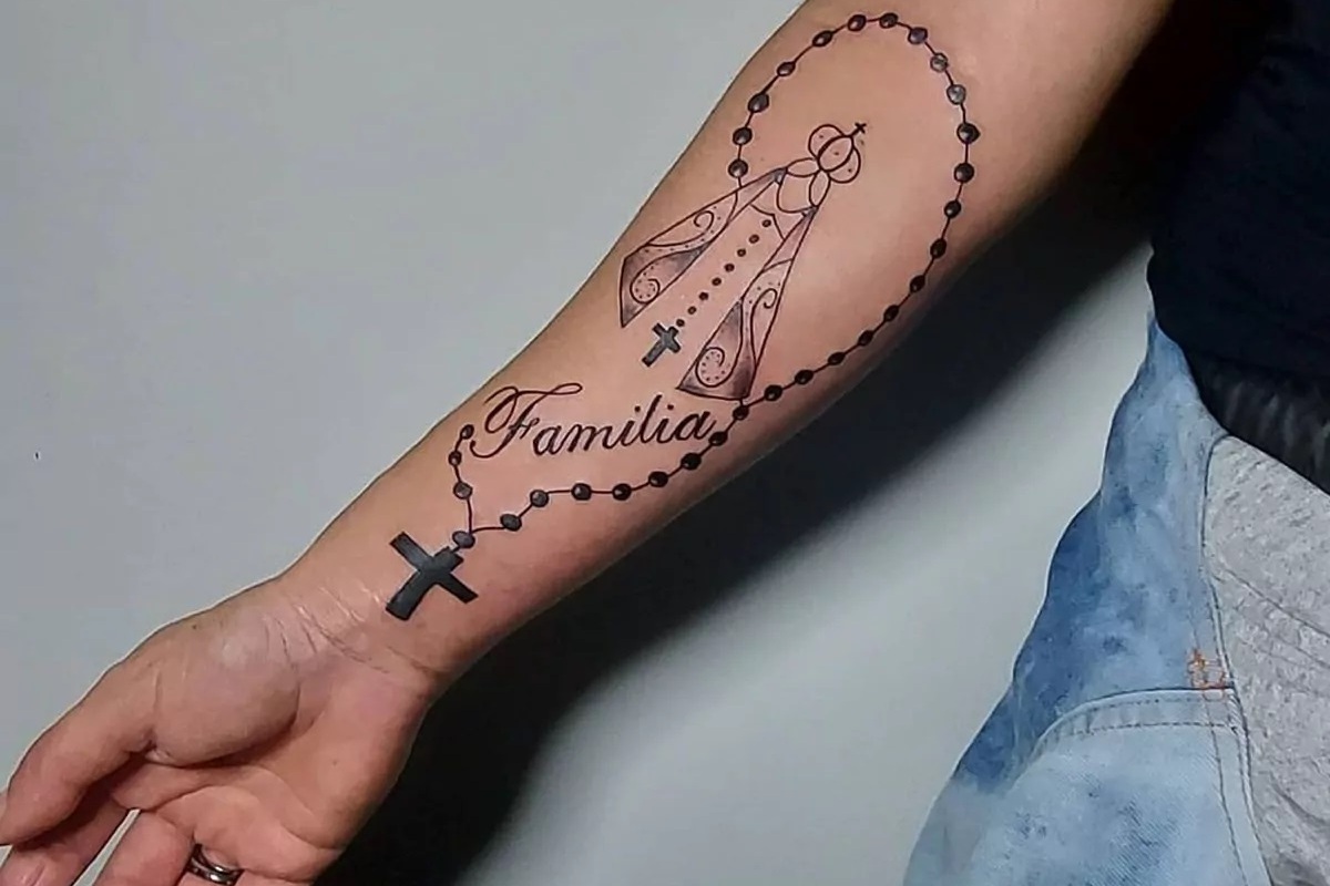 tatuagem Nossa Senhora Aparecida realismo