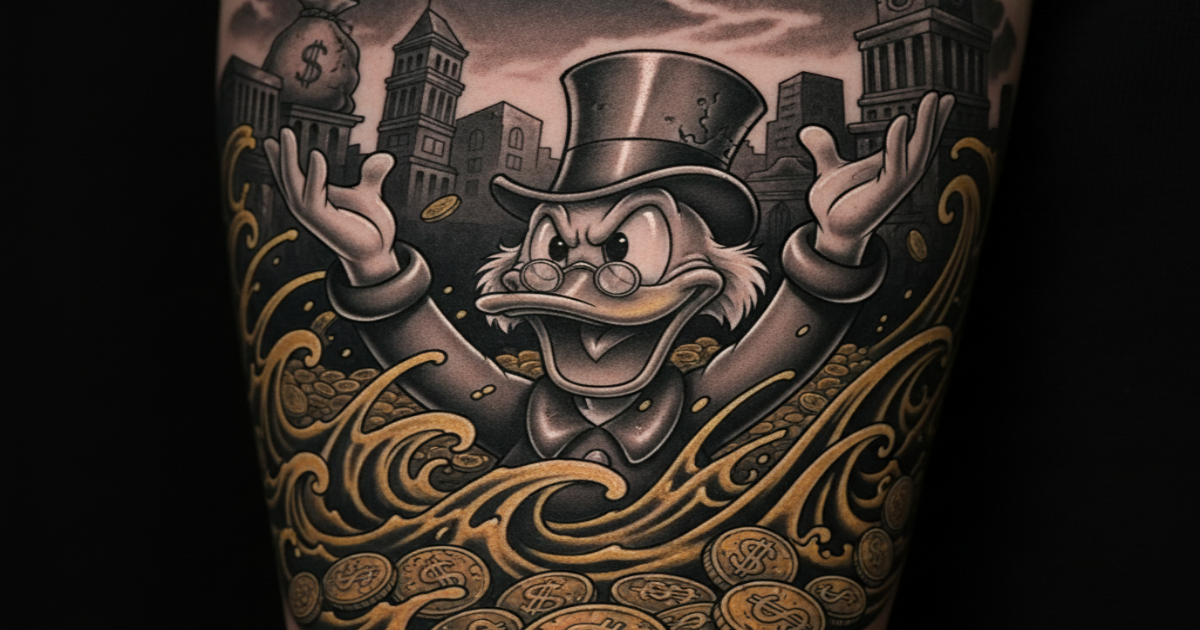 tatuagem de riqueza