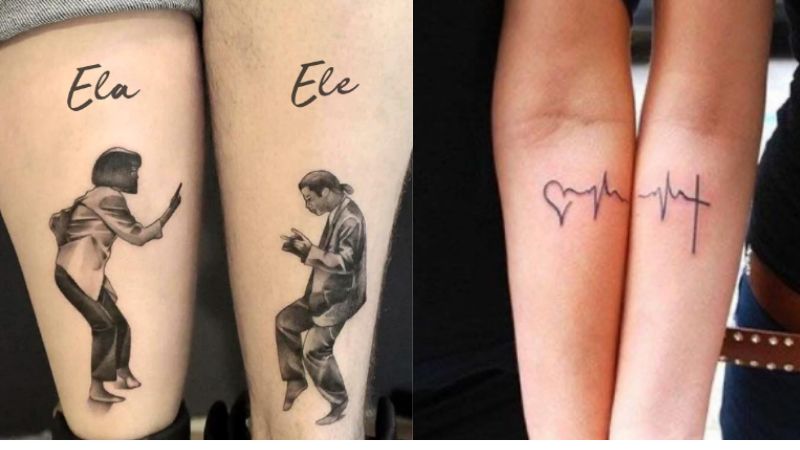 tatuagens de casal complementares