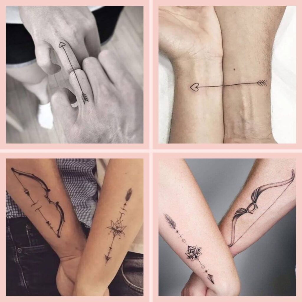 tatuagem de casal lua e sol