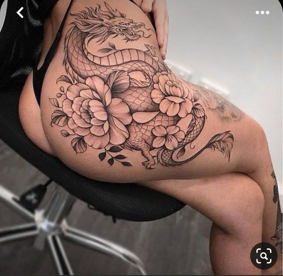 tatuagem discreta bumbum