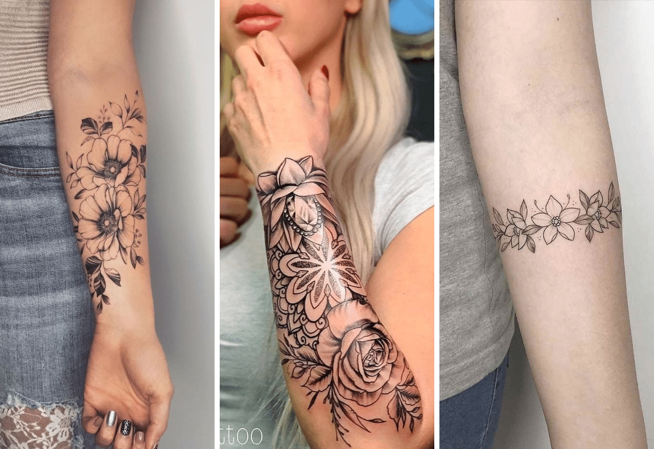 tatuagens realistas braço feminina