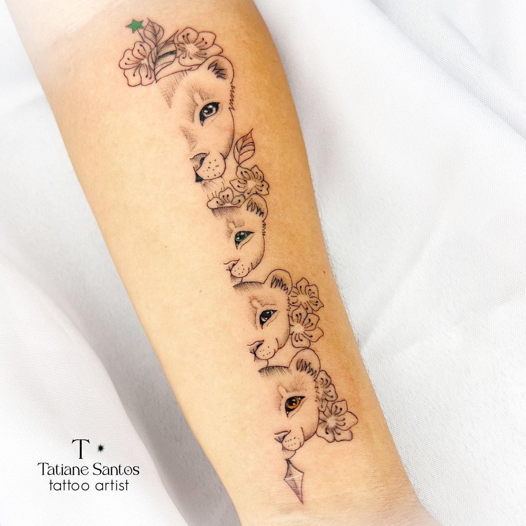 tatuagem casal filhos