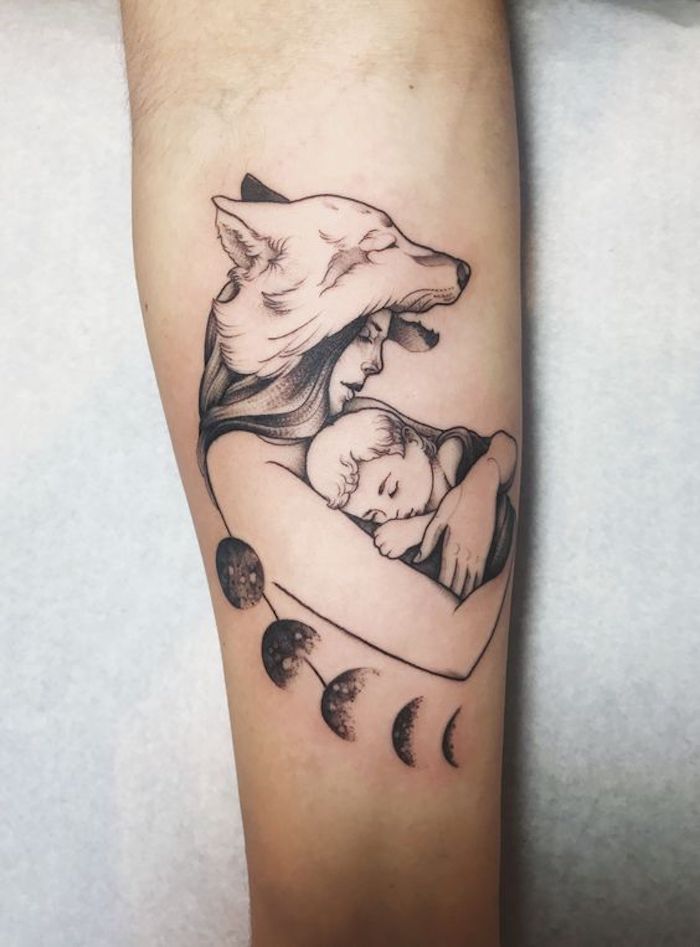 tatuagem filhos fineline