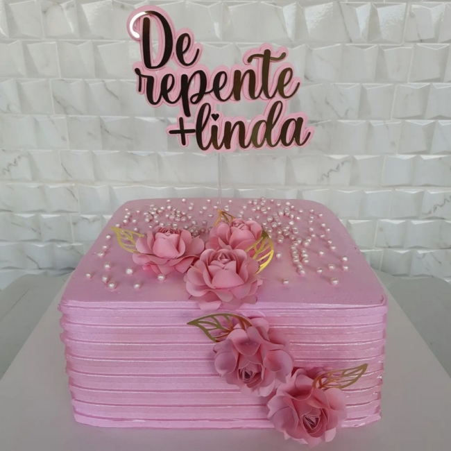 topo de bolo feminino personalizado