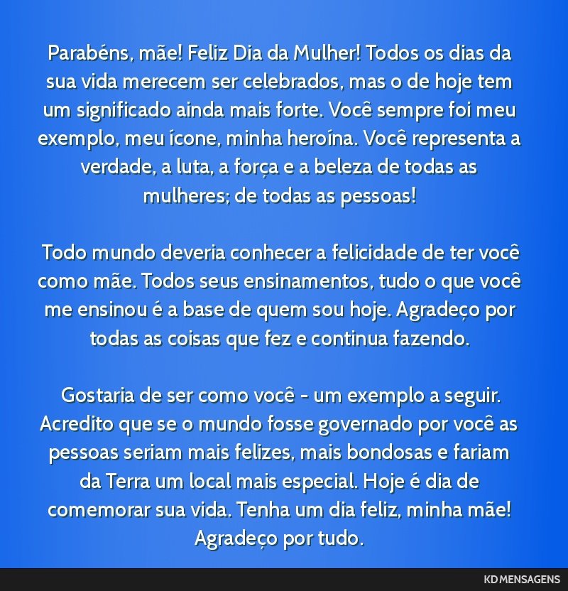 mensagens para mãe