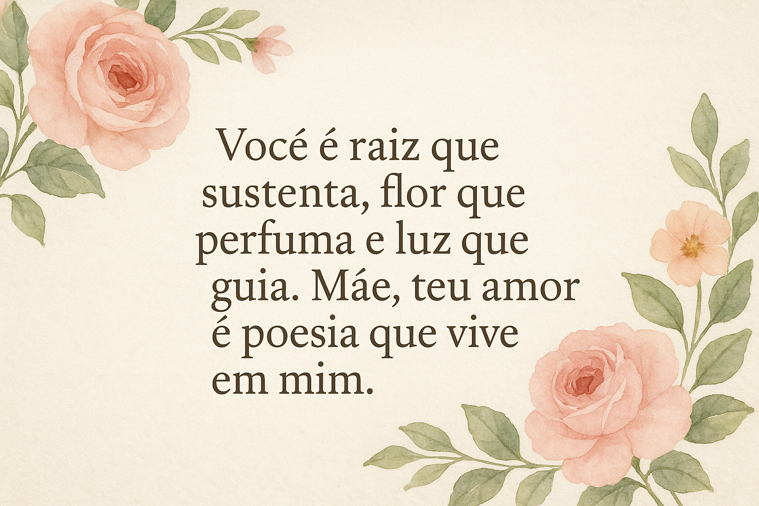 poema dia das mães emocionante