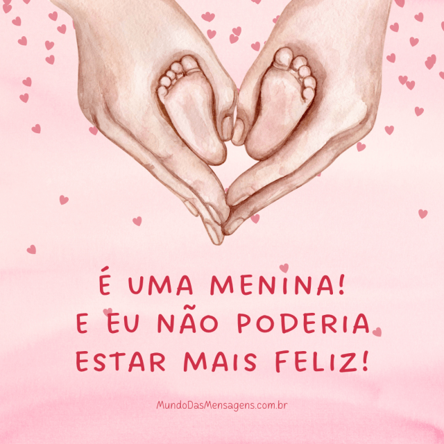 legenda foto chá revelação menina