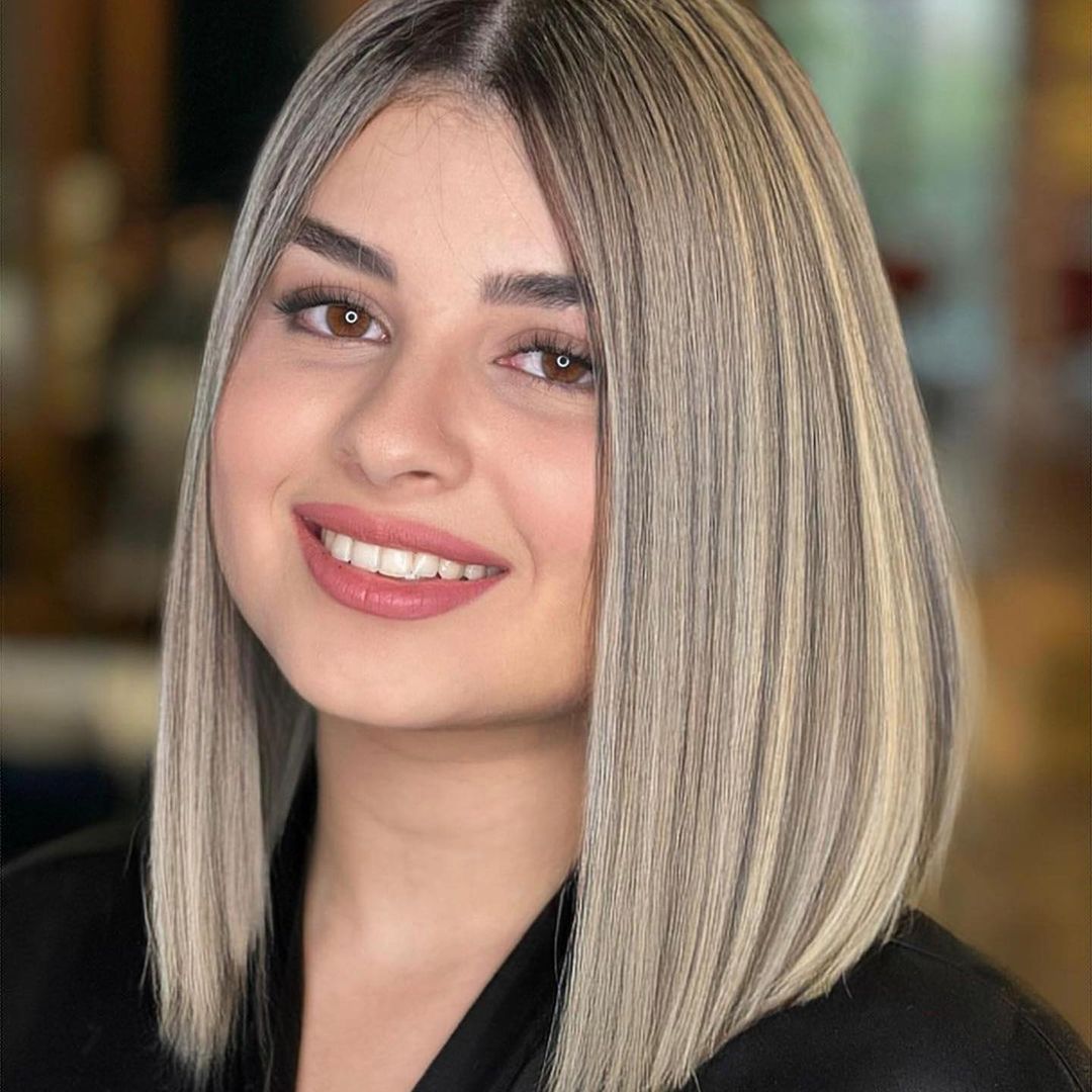 corte de cabelo medio para rosto redondo