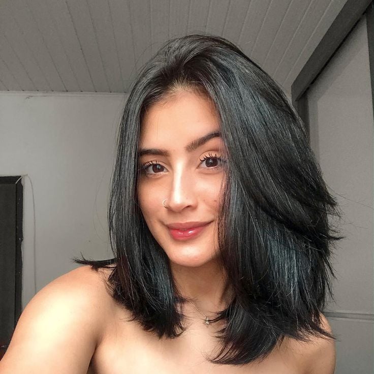 corte de cabelo medio para cabelo cacheado