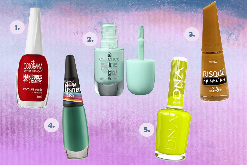 acabamentos de esmalte