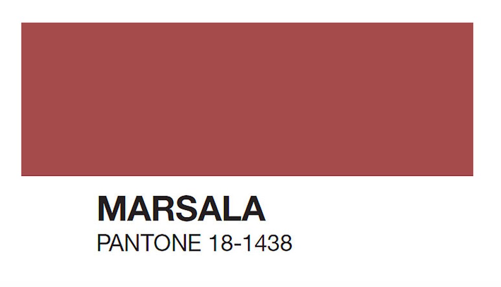 paleta de cores marsala
