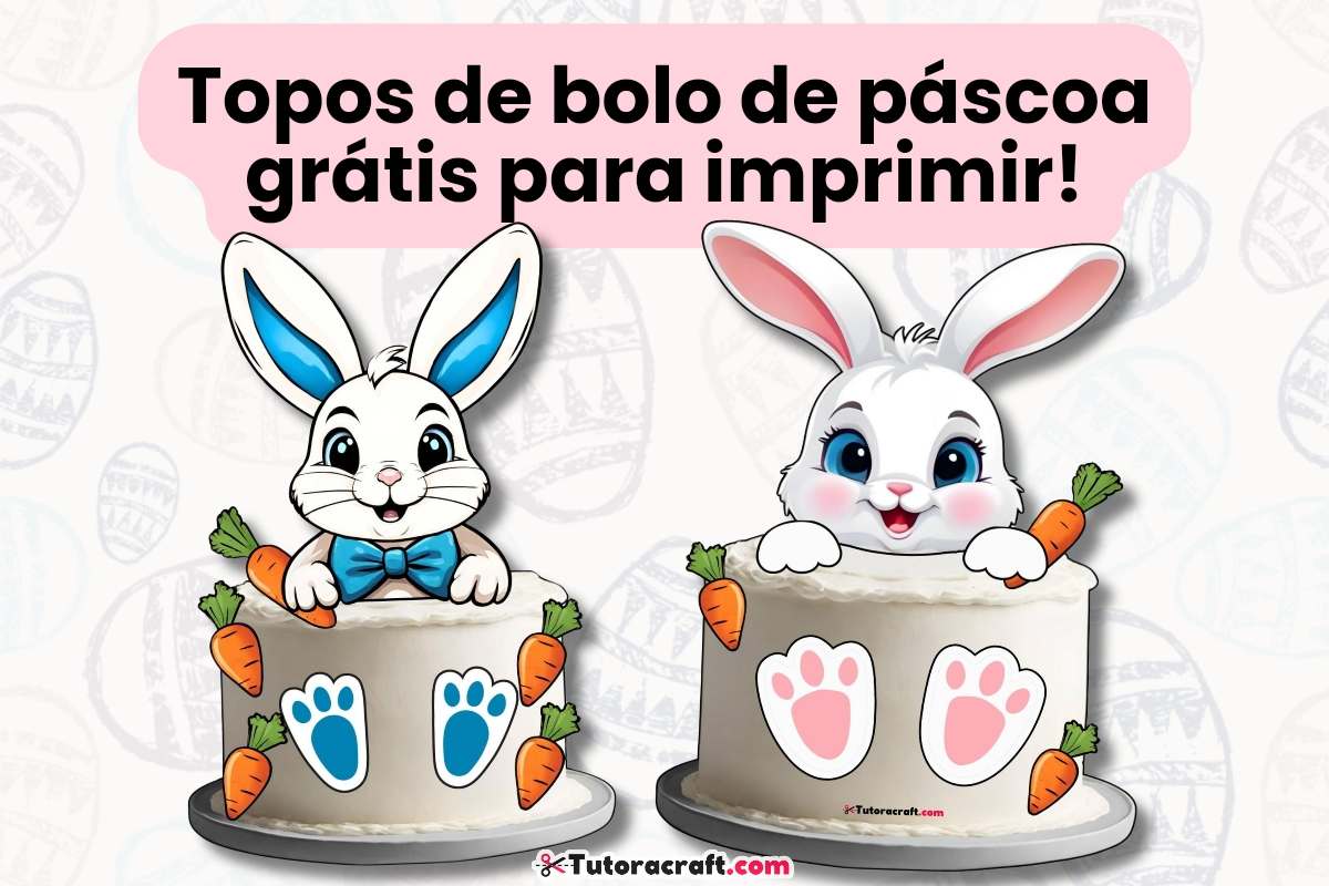 topo de bolo pascoa para imprimir menina