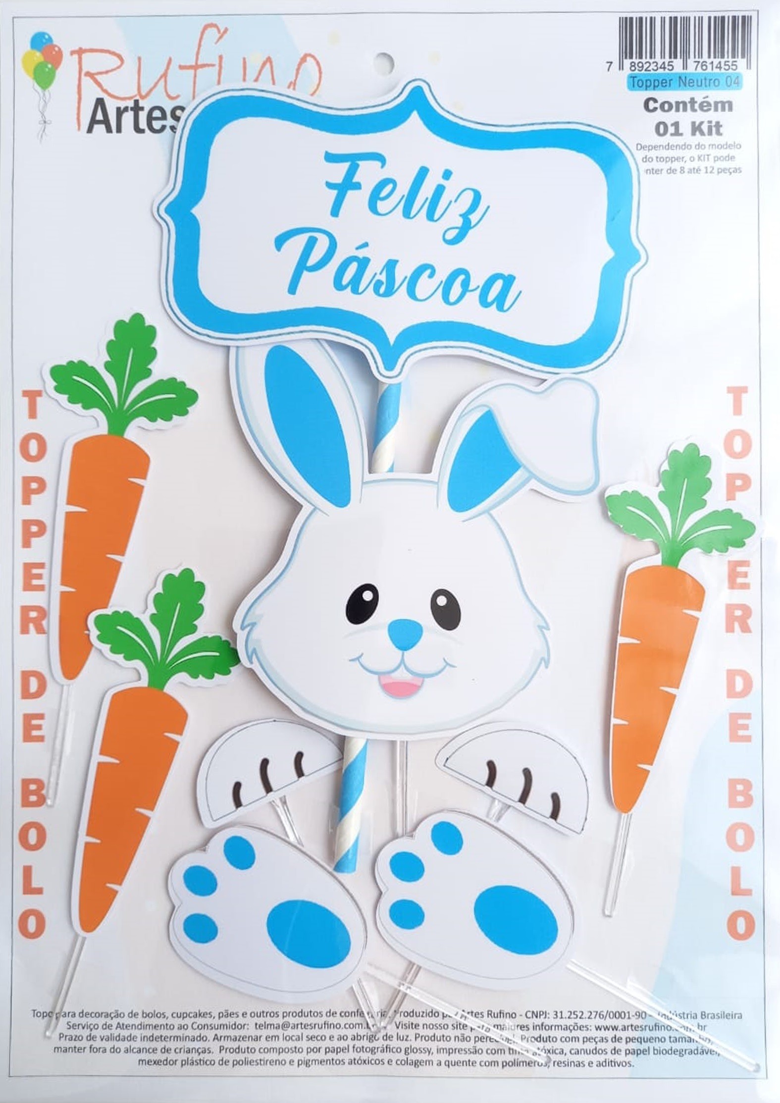 topo de bolo pascoa religioso