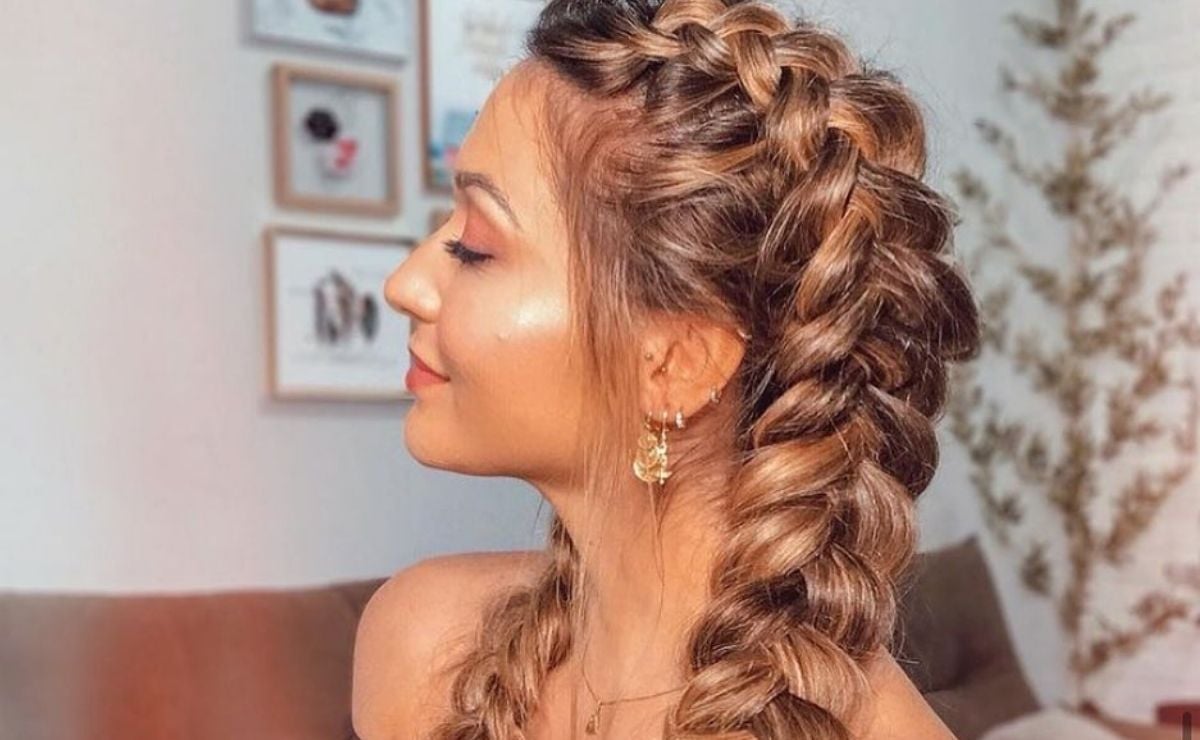 penteado rápido com trança