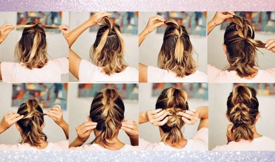 como fazer trança em cabelo curto