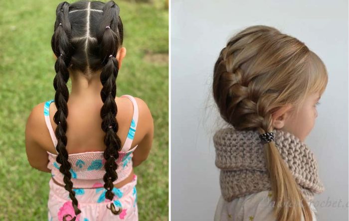 penteado infantil para cabelo cacheado com elástico