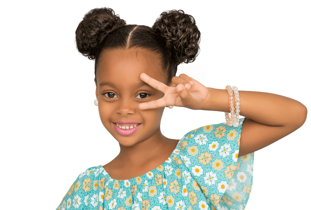 penteado infantil para cabelo liso com elástico