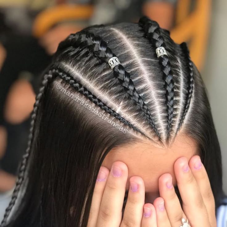 penteados com trança cabelo liso