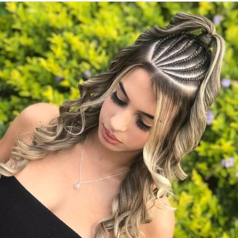 trança boxeadora cabelo liso