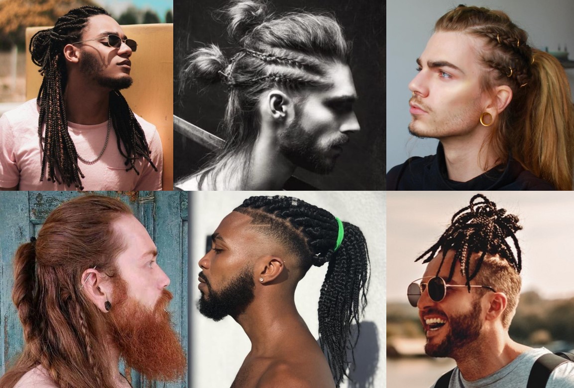estilos de tranças para homens