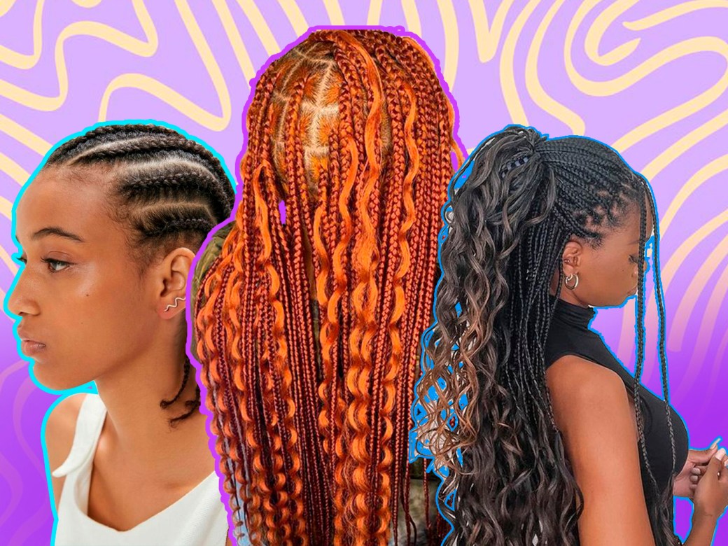 cabelo com trancinhas