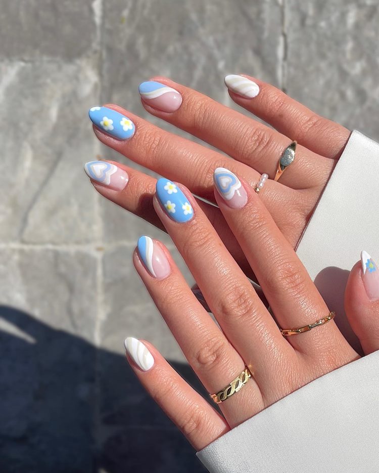 esmalte azul bebê para casamento