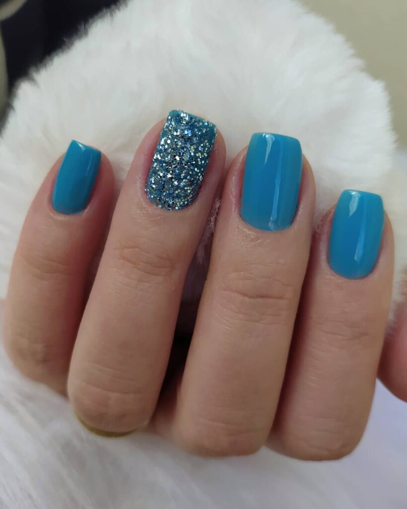 unha azul bebê baby boomer