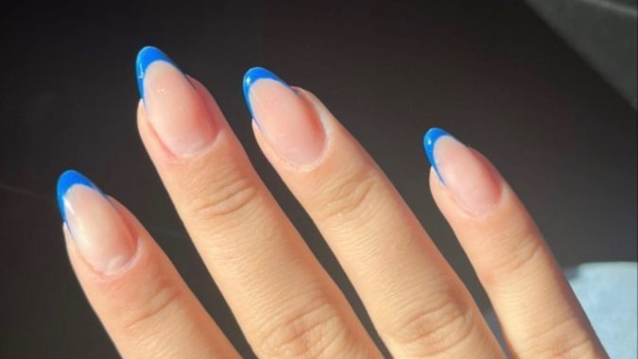 esmalte azul