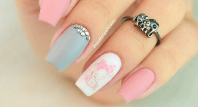 decoração de unhas para festa