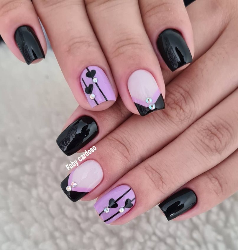 desenhos de unhas à mão livre