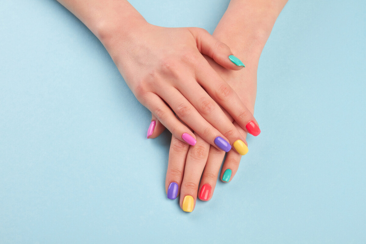 skittle nails