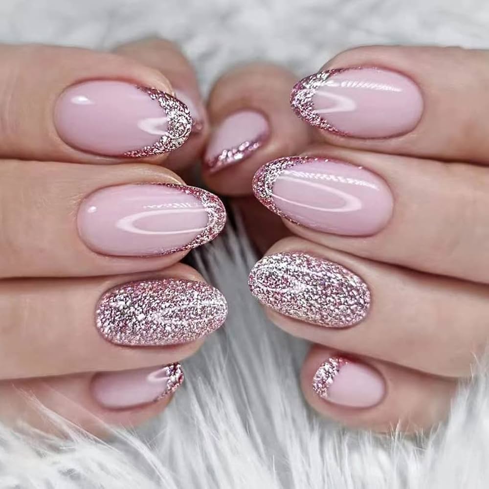 unha de gel rosa encapsulada