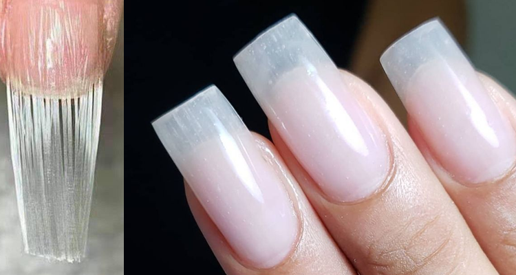 unhas decoradas fibra de vidro