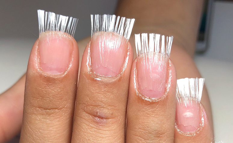 unhas de gel vs fibra de vidro