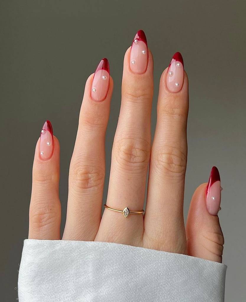 unhas vermelhas decoradas 2026