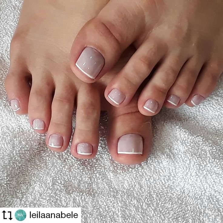 inspiração unhas do pé simples