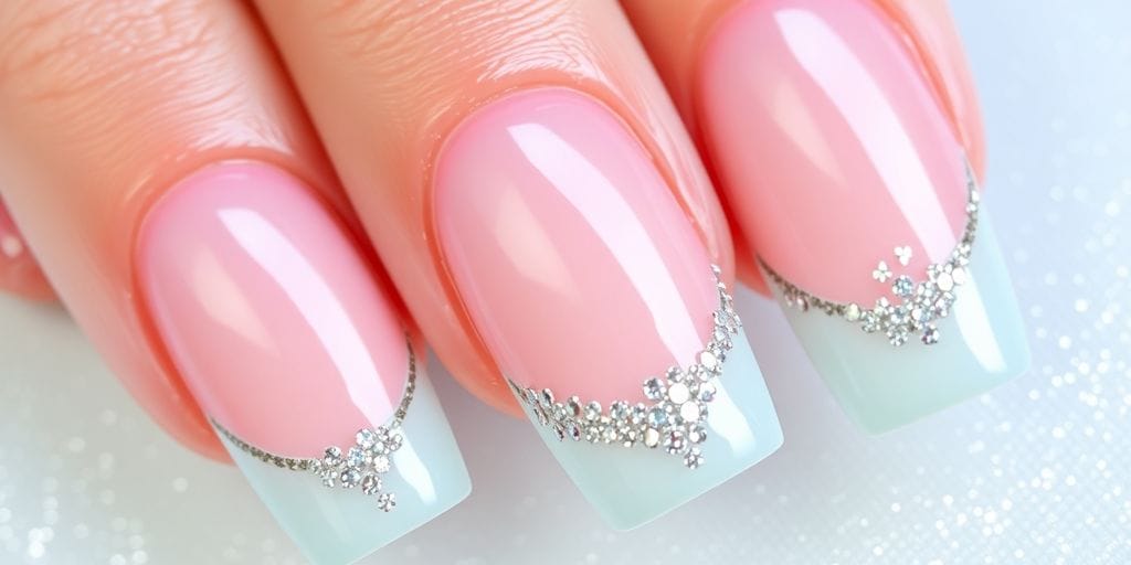 como fazer unha encapsulada com glitter