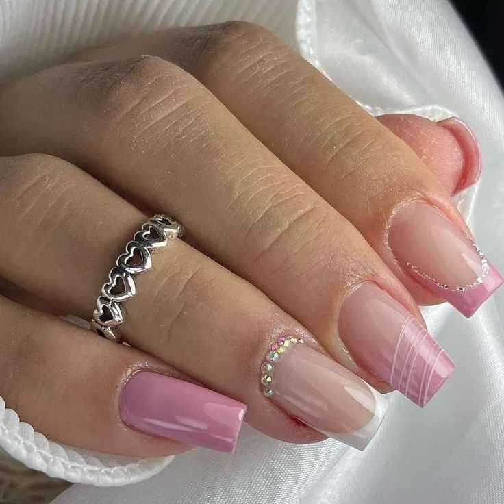 unha metálica pink
