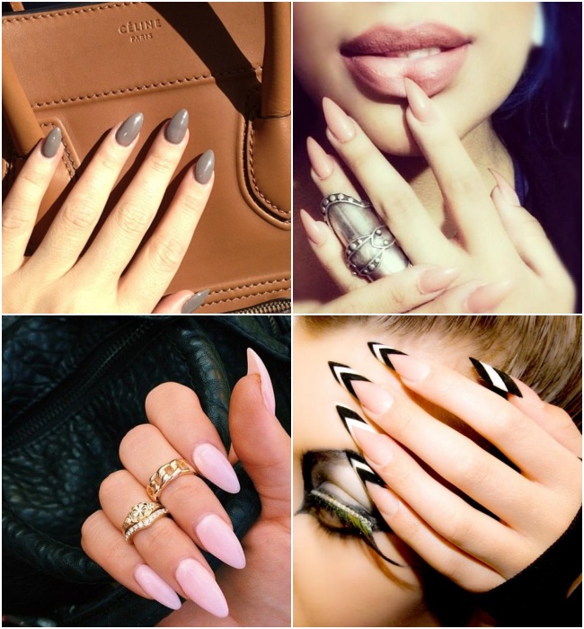 como fazer unha stiletto em casa