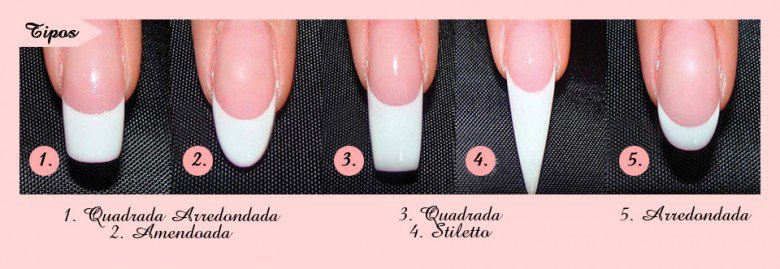 unha stiletto sem alongamento