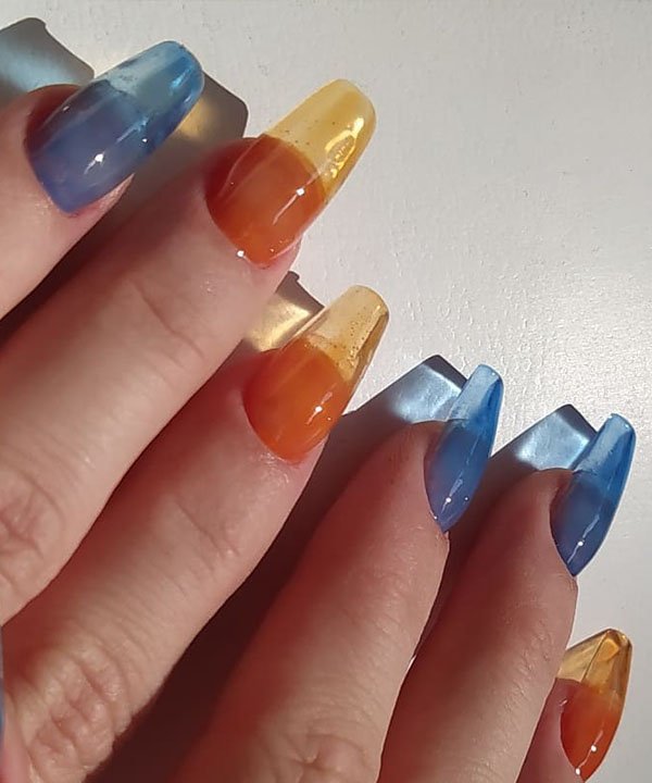 unha postiça colorida atacado