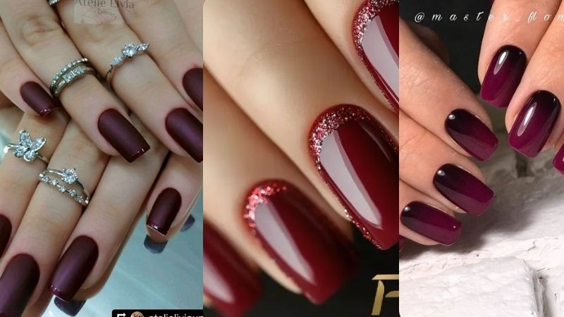 unhas vermelhas nail art