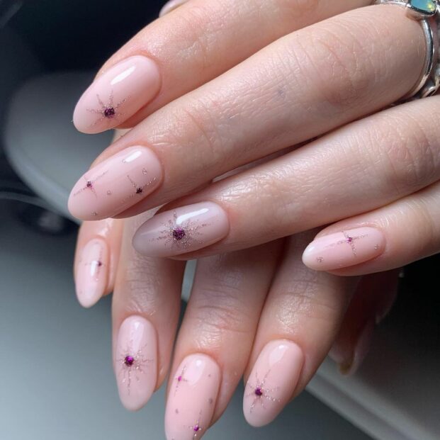 unhas postiças almond curtas